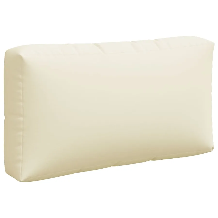 Coussins de palette lot de 3 crème tissu - 7