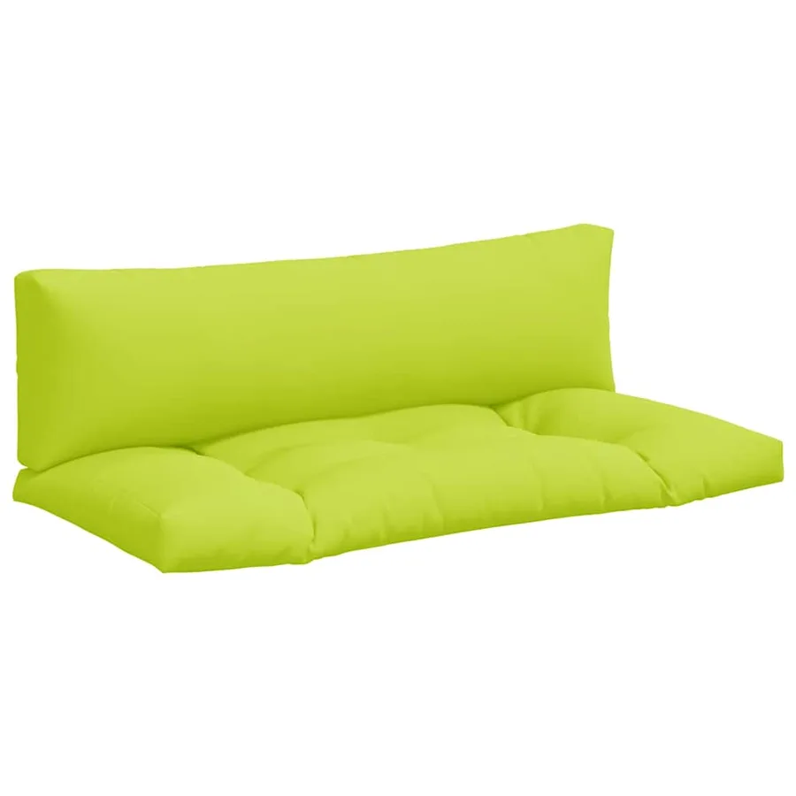 Coussins de palette lot de 2 vert vif tissu - 2