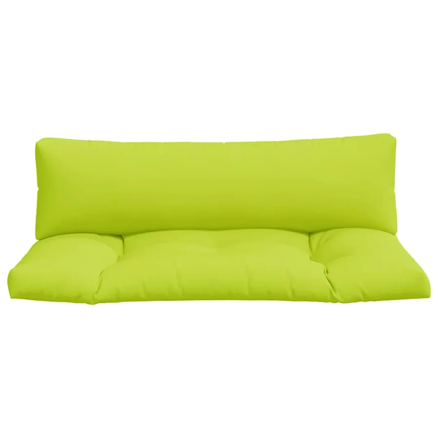 Coussins de palette lot de 2 vert vif tissu - 4