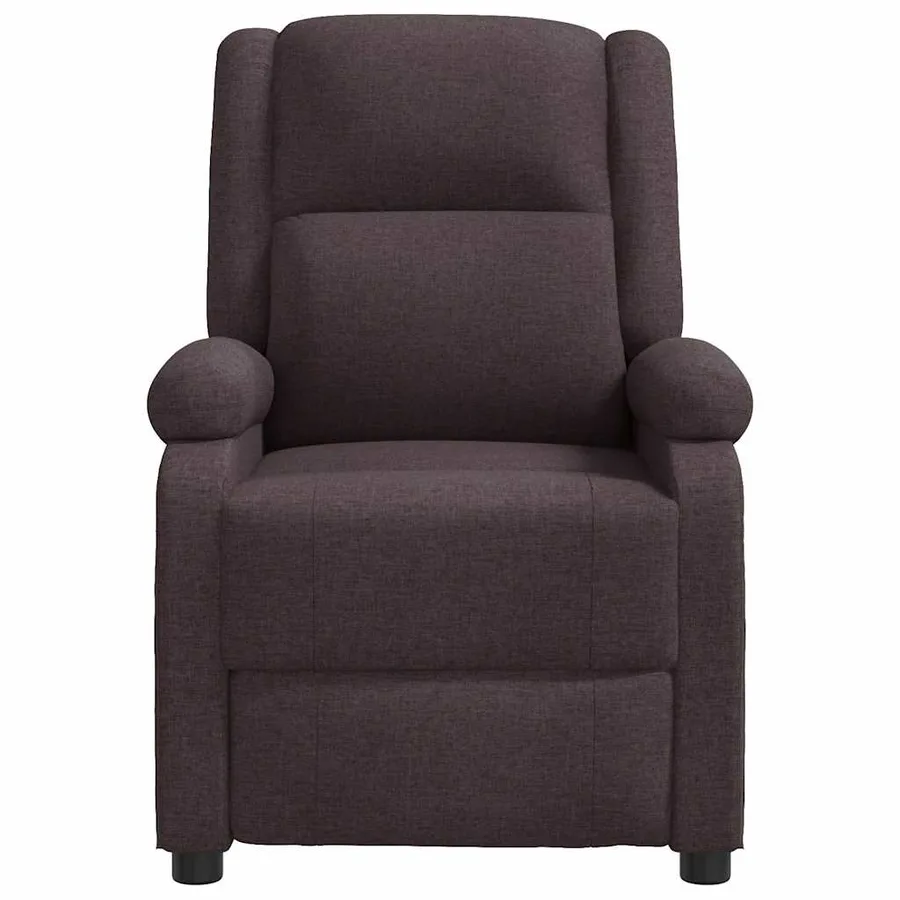 Fauteuil de massage Marron foncé Tissu - 4