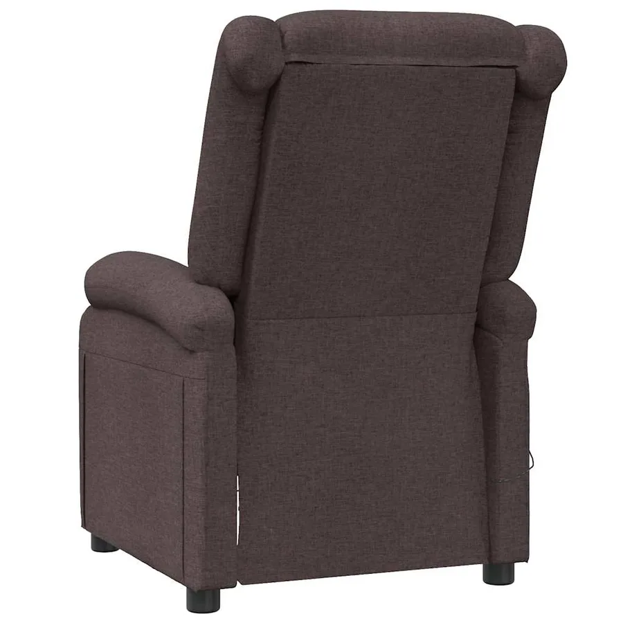 Fauteuil de massage Marron foncé Tissu - 6