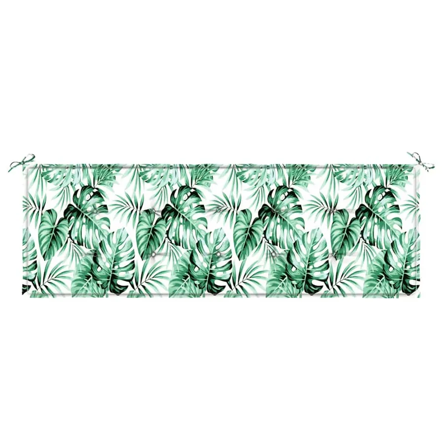 Coussin de banc Tissu Oxford Motif feuille 150 x 50 x 3 cm - 4