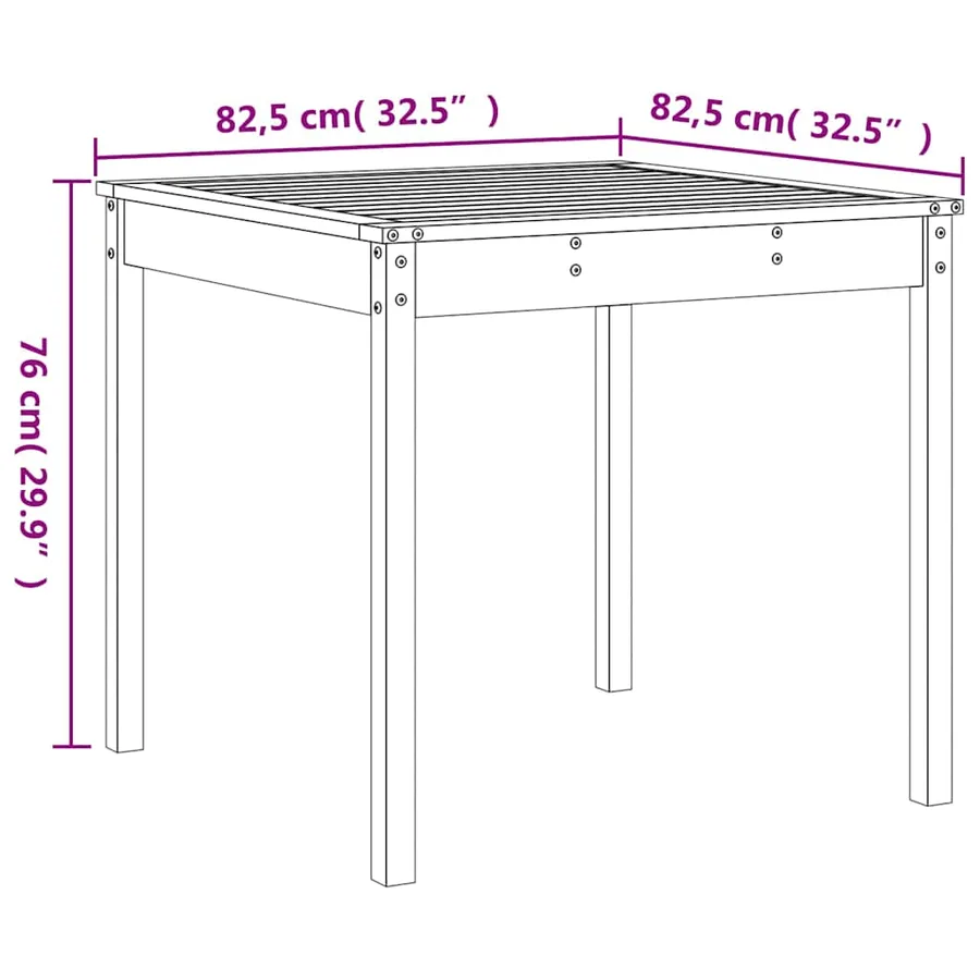 Ensemble à manger de jardin 5pcs gris bois massif de pin - 9
