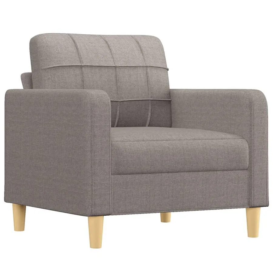 Fauteuil Taupe 60 cm Tissu - 2