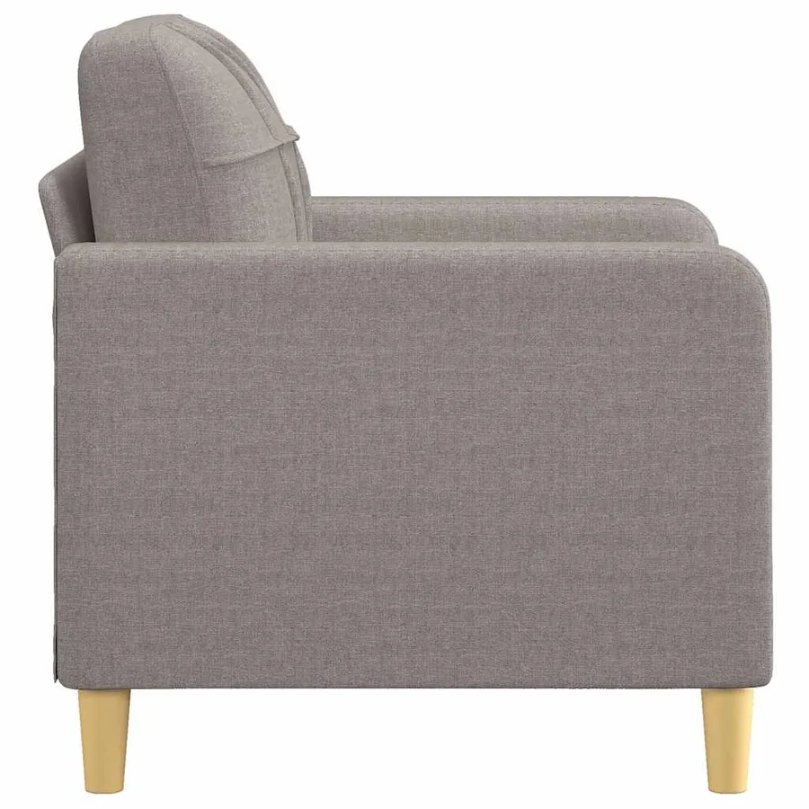 Fauteuil Taupe 60 cm Tissu - 4