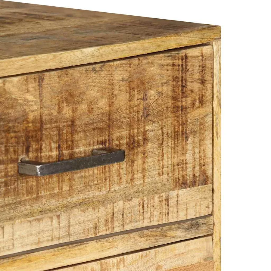 Coffre à tiroirs 45x35x106 cm Bois de manguier massif - 5