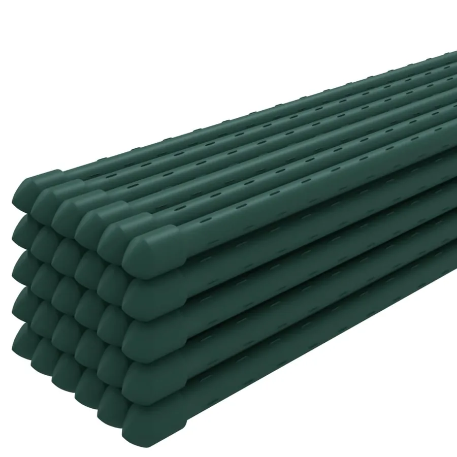 Piquets pour plantes de jardin 30 pcs vert 180 cm acier - 3