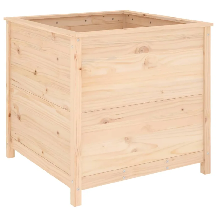 Jardinière 82,5x82,5x78 cm bois de pin massif - 2