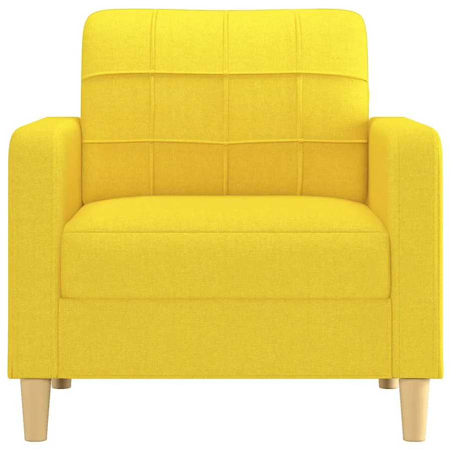 Fauteuil Jaune clair 60 cm Tissu - 3