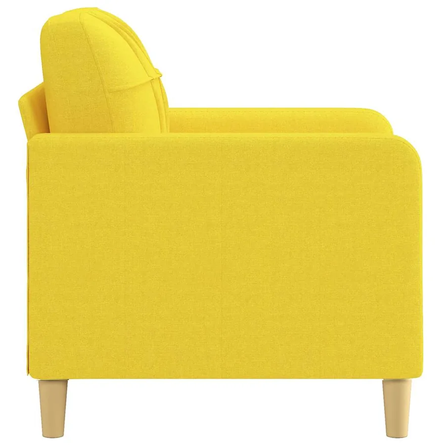 Fauteuil Jaune clair 60 cm Tissu - 4