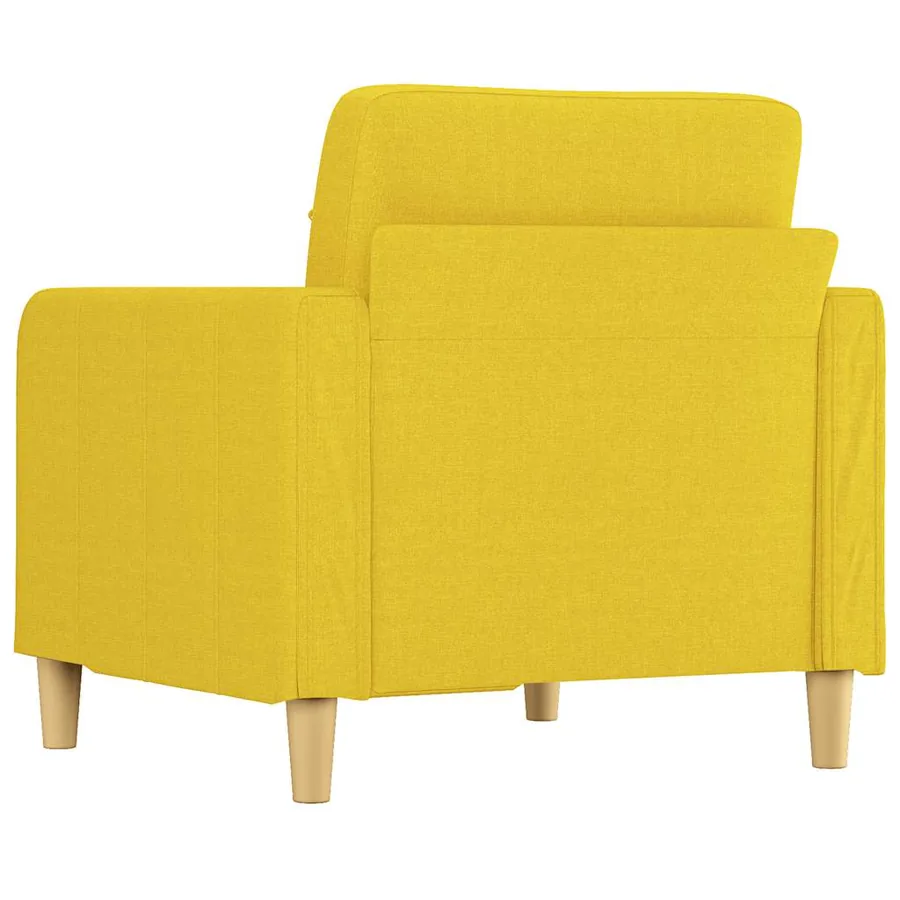 Fauteuil Jaune clair 60 cm Tissu - 5