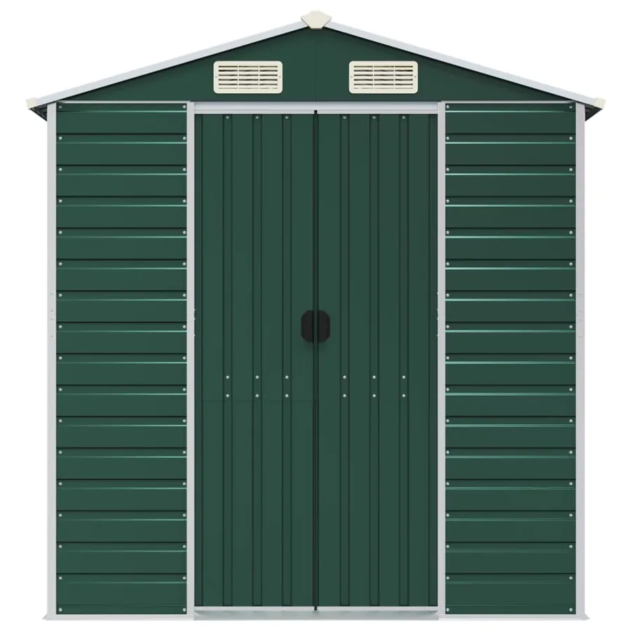 Abri de jardin Vert 191 x 215 x 198 cm Acier galvanisé - 4