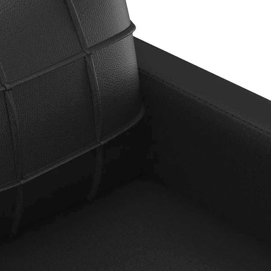 Fauteuil Noir 60 cm Similicuir - 6