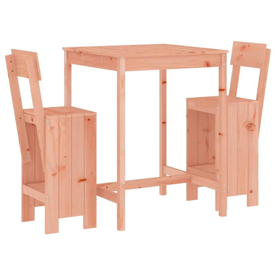 Ensemble de bar de jardin 3 pcs bois massif de Douglas - 2