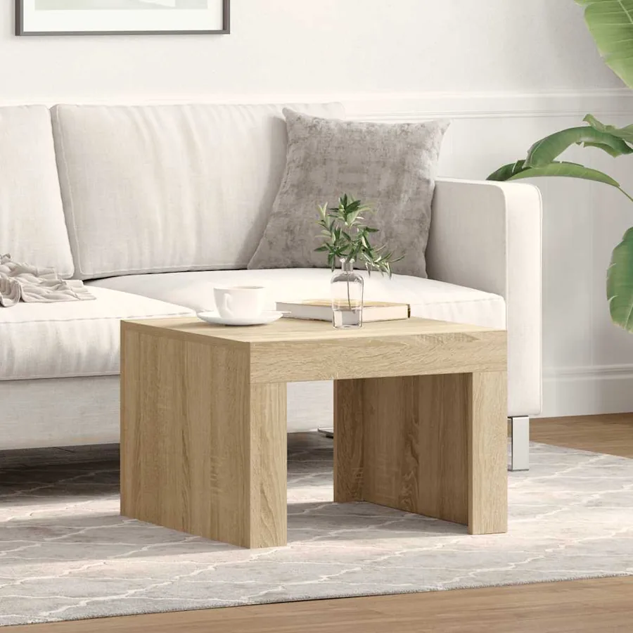 Table basse Chêne sonoma 50x50x35 cm Bois d'ingénierie