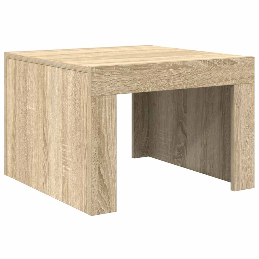 Table basse Chêne sonoma 50x50x35 cm Bois d'ingénierie - 2