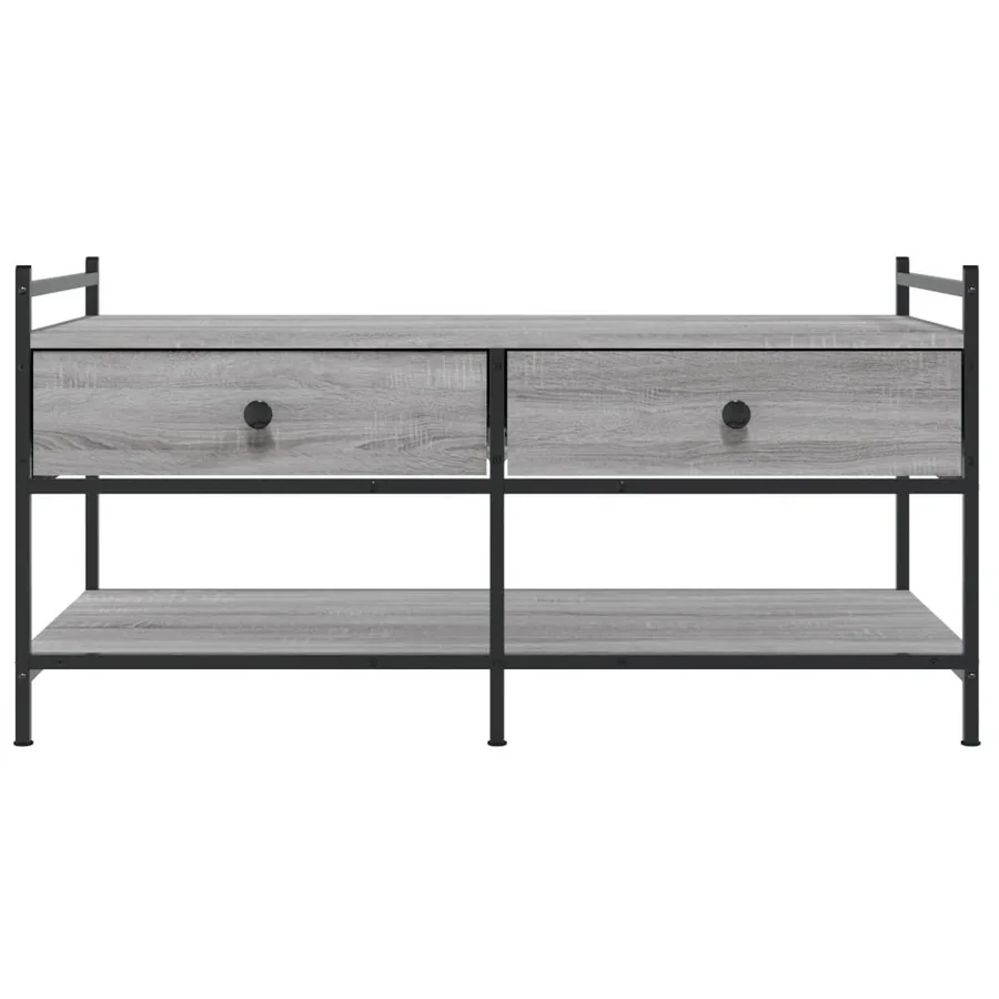 Table basse sonoma gris 99x50x50 cm bois d'ingénierie - 6