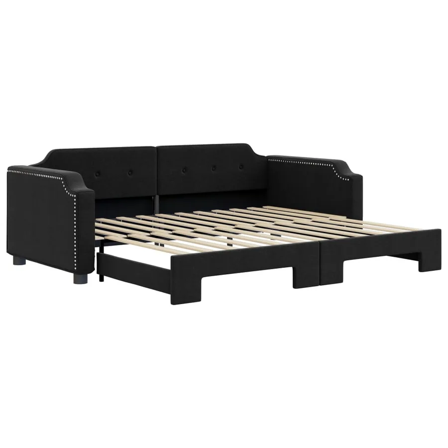 Lit de jour avec gigogne sans matelas 80x200 cm - 2
