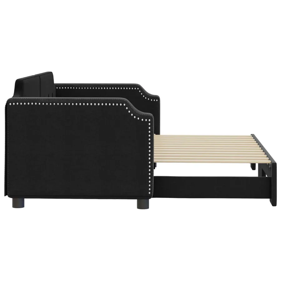 Lit de jour avec gigogne sans matelas 80x200 cm - 4