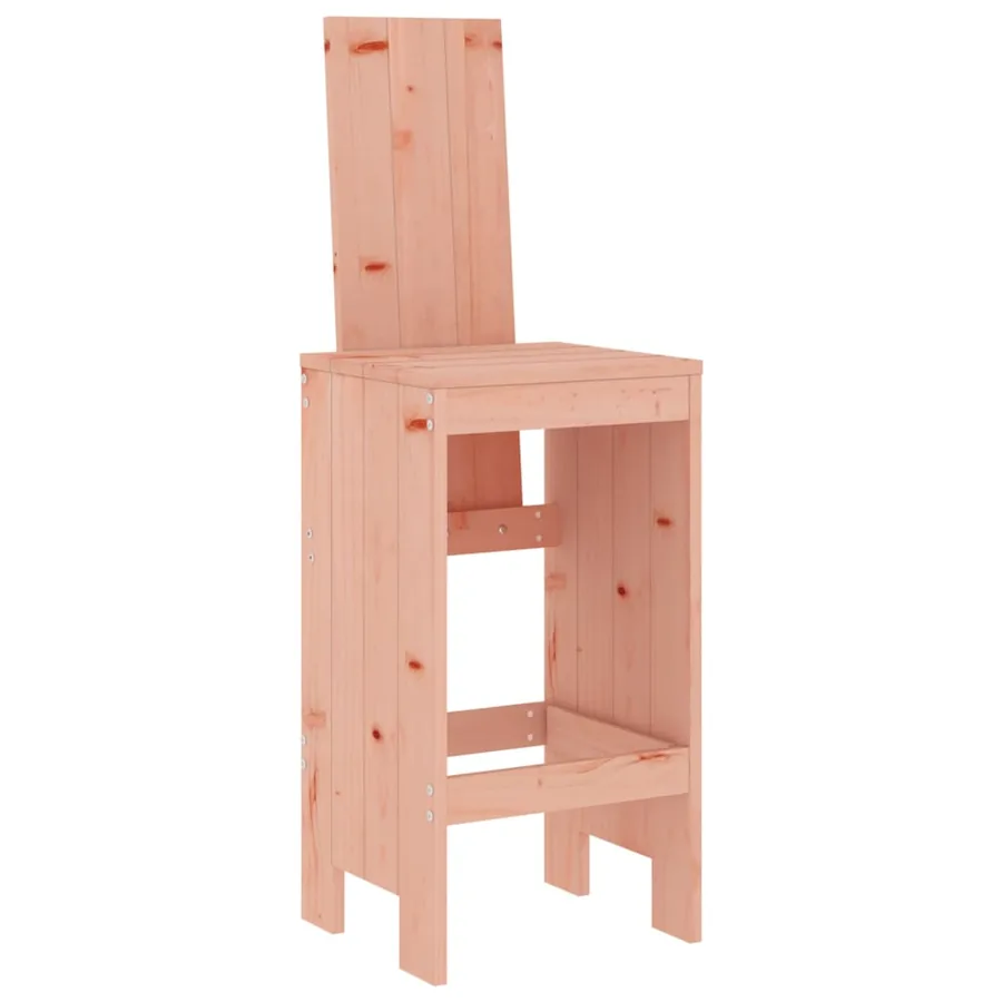 Tabourets de bar lot de 2 40x42x120 cm bois massif douglas - 3