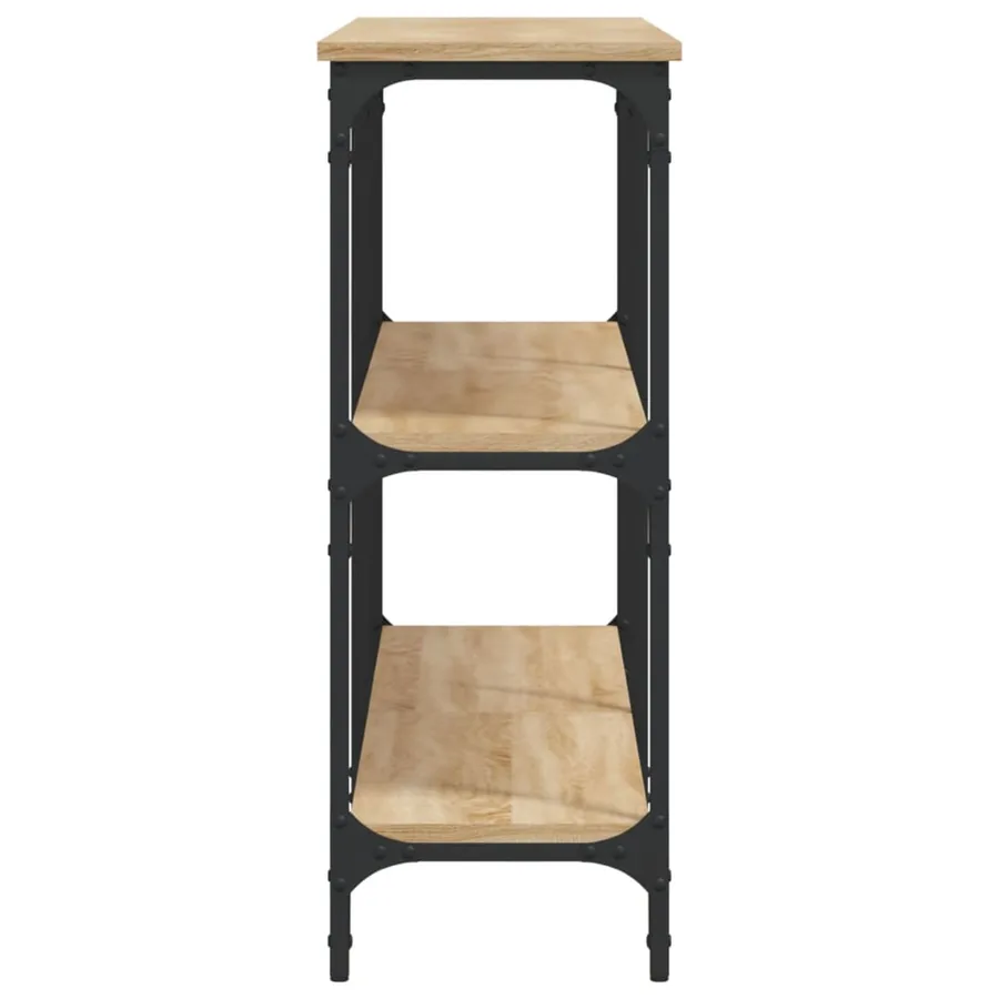 Table console chêne sonoma 150x29x75 cm bois d'ingénierie - 5