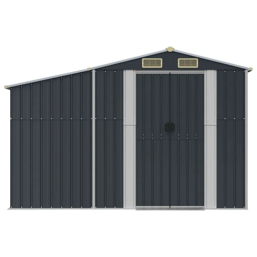 Abri de jardin anthracite 277x279x179 cm Métal galvanisé - 4