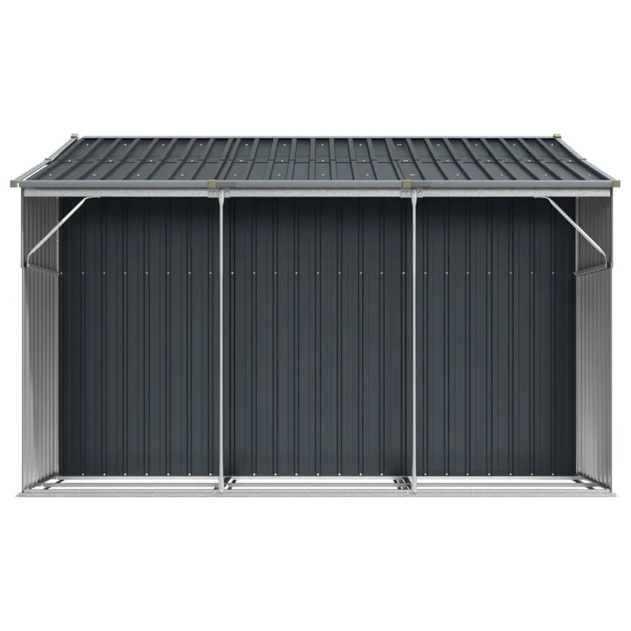 Abri de jardin anthracite 277x279x179 cm Métal galvanisé - 6