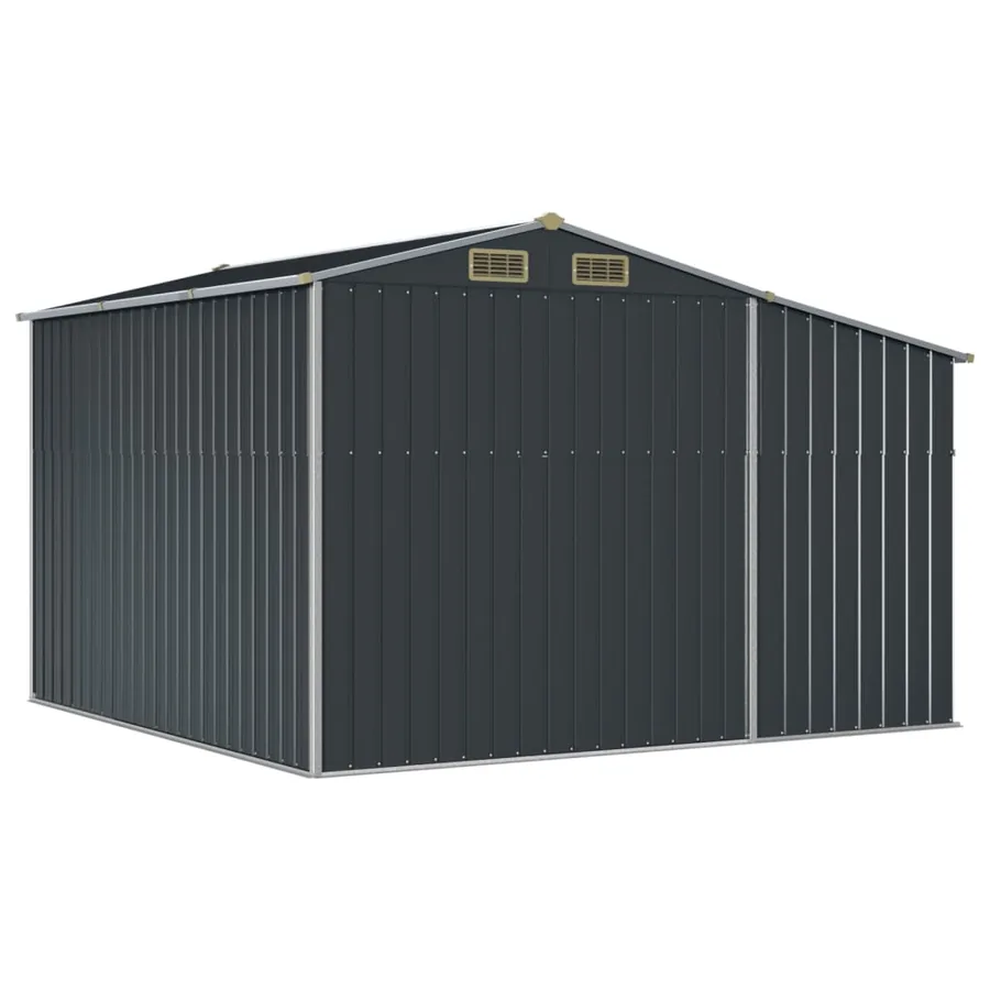 Abri de jardin anthracite 277x279x179 cm Métal galvanisé - 7