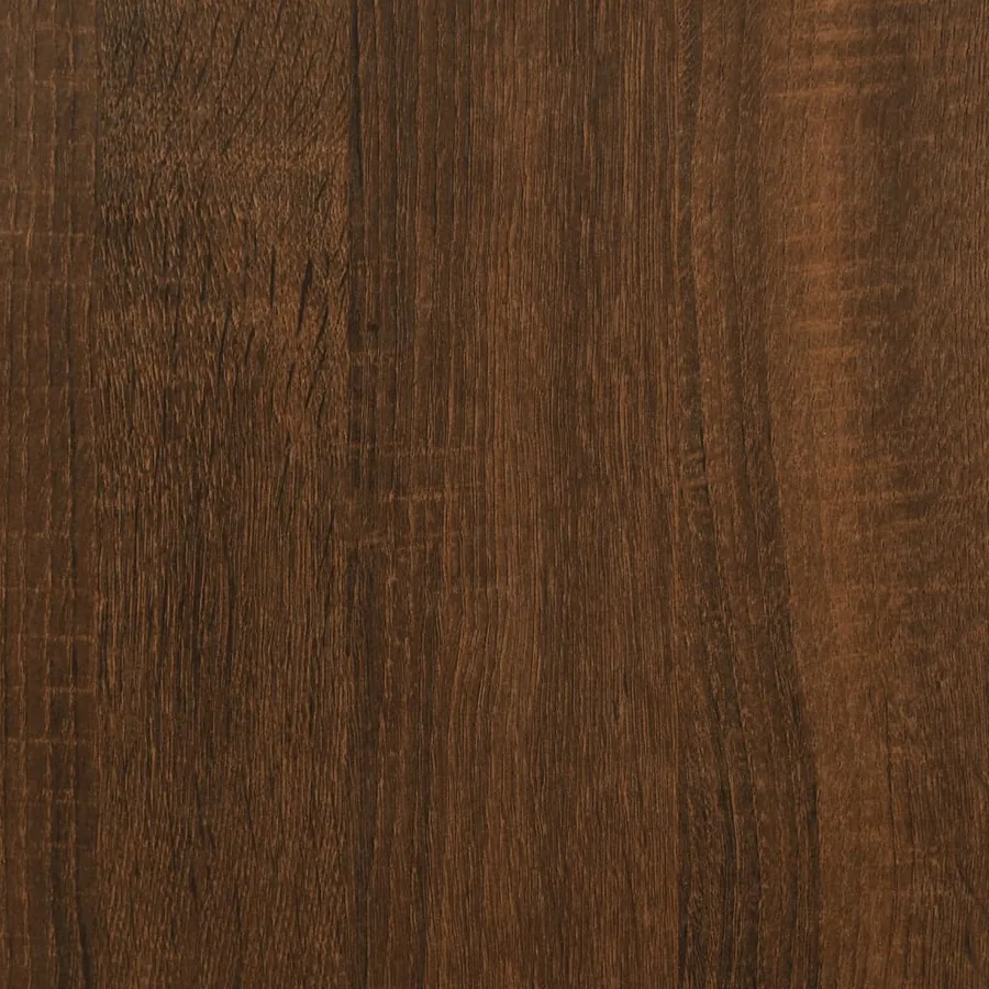 Table console chêne marron 100x40x80 cm bois d'ingénierie - 8