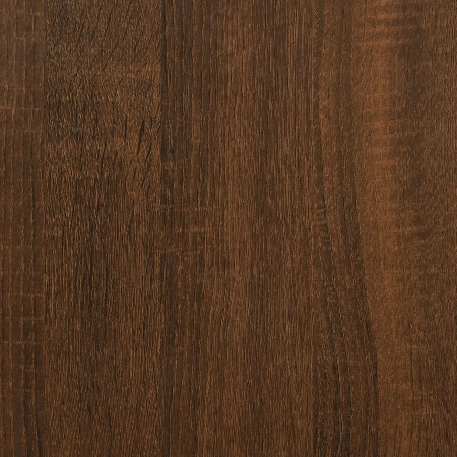 Table console chêne marron 75x35,5x75 cm bois d'ingénierie - 8