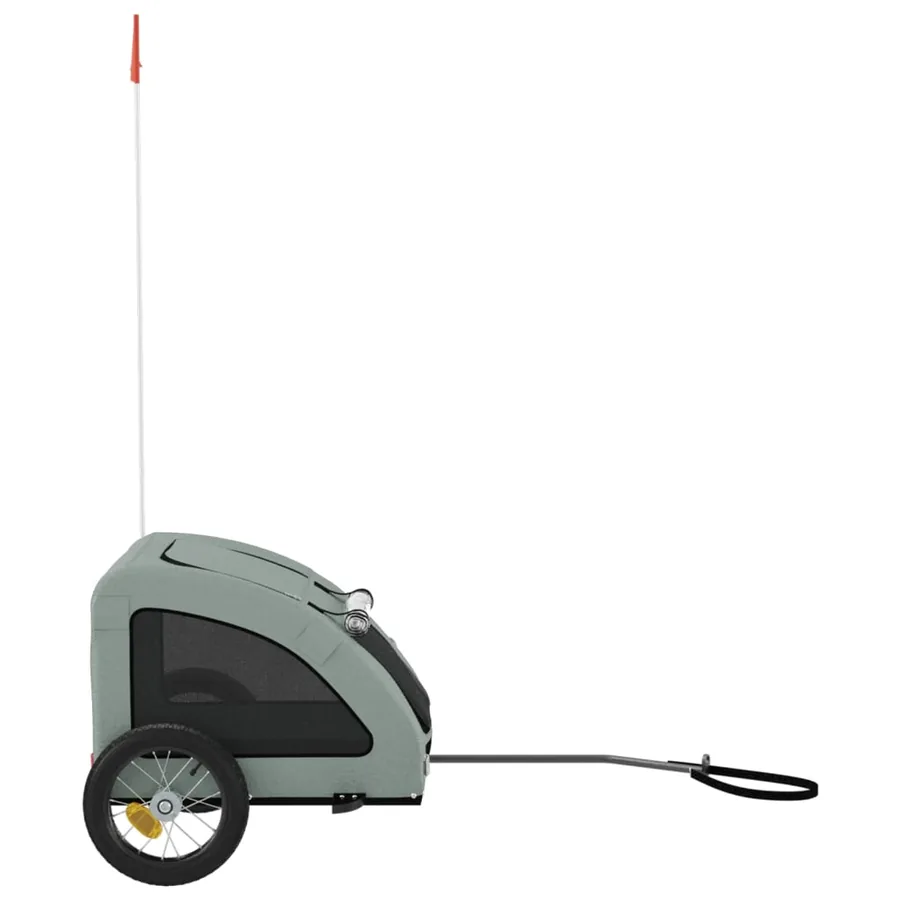 Remorque de vélo pour animaux de compagnie gris - 6
