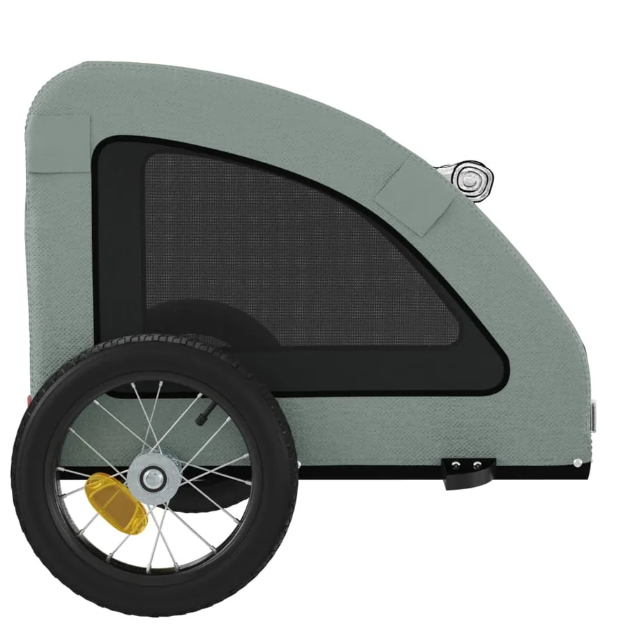 Remorque de vélo pour animaux de compagnie gris - 7