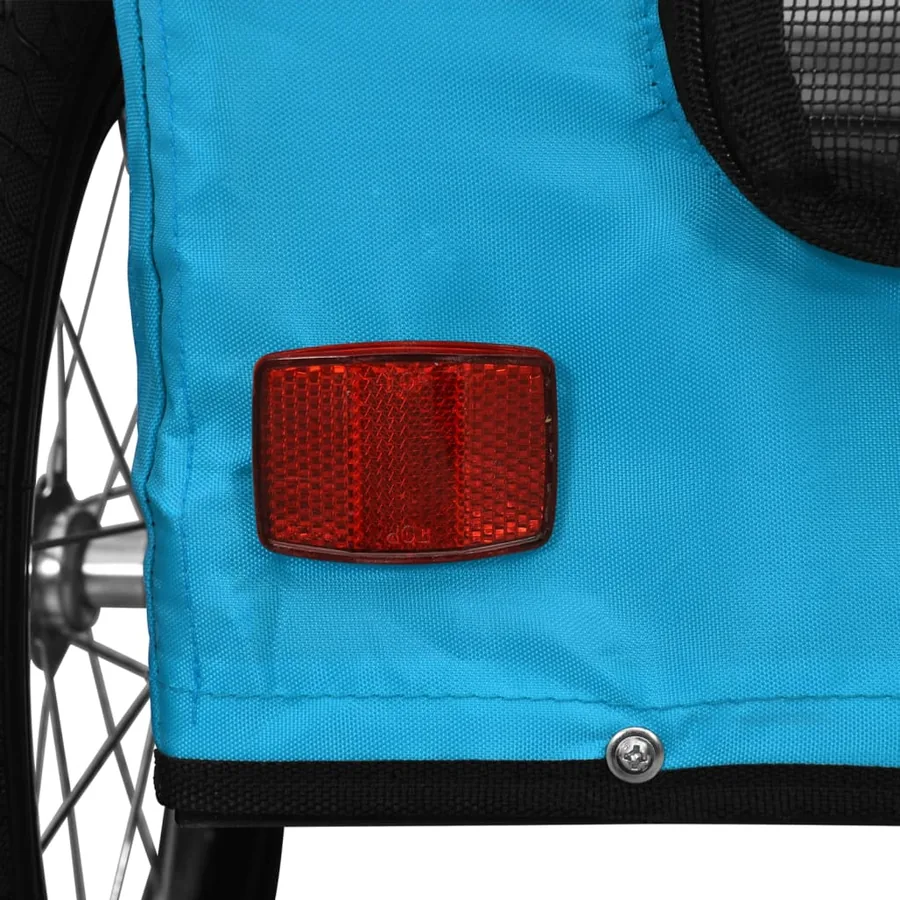 Remorque de vélo pour animaux de compagnie bleu - 10