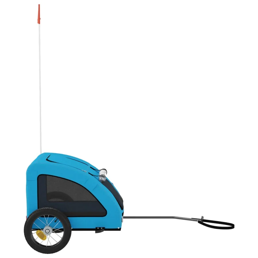 Remorque de vélo pour animaux de compagnie bleu - 6