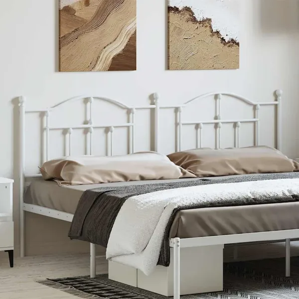 Tête de lit de remplacement métal blanc 180 cm