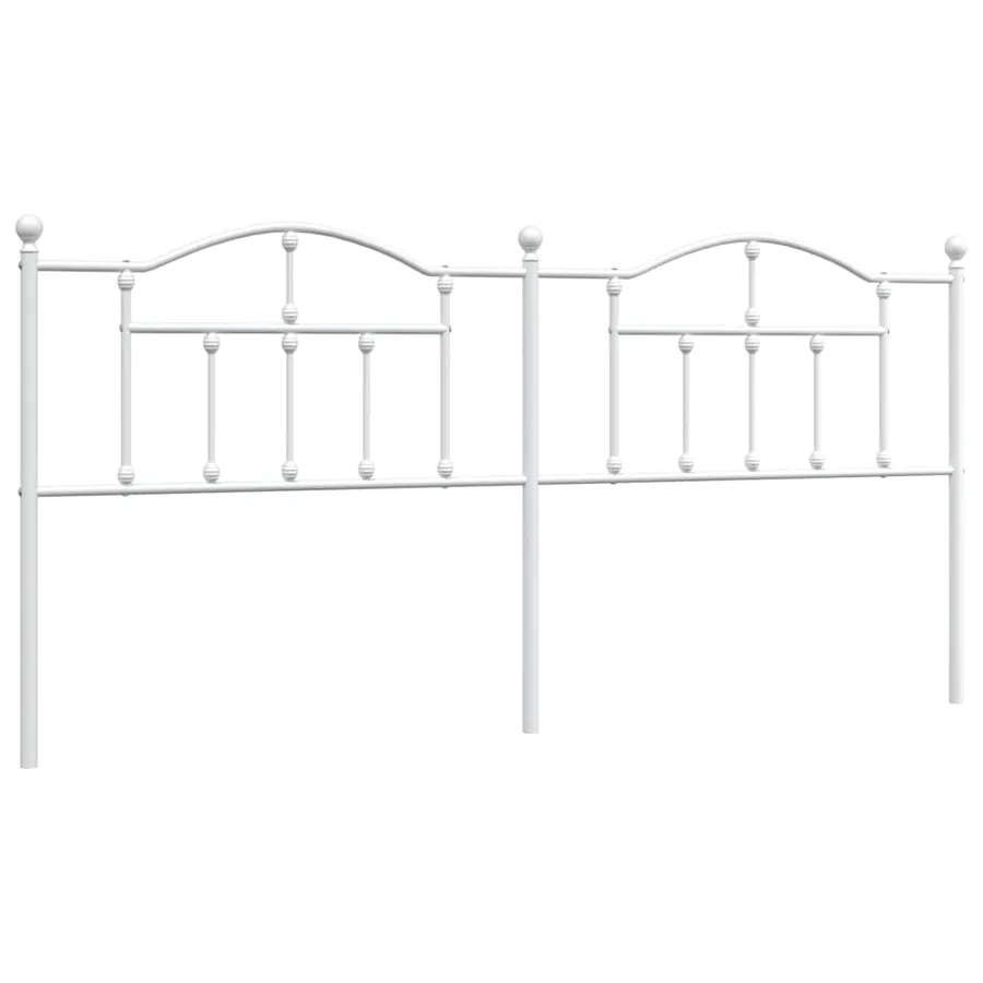 Tête de lit de remplacement métal blanc 200 cm - 2