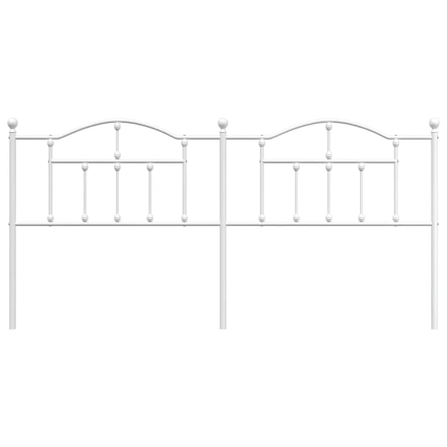 Tête de lit de remplacement métal blanc 200 cm - 3