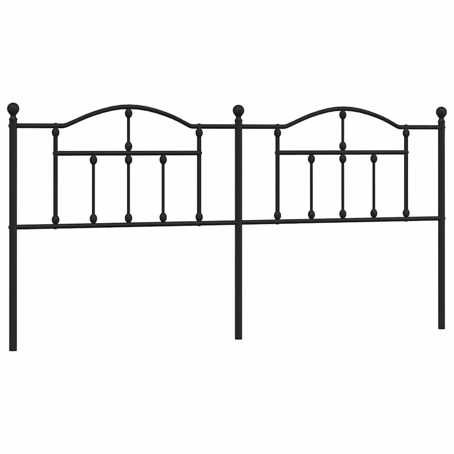 Tête de lit de remplacement métal noir 200 cm - 2