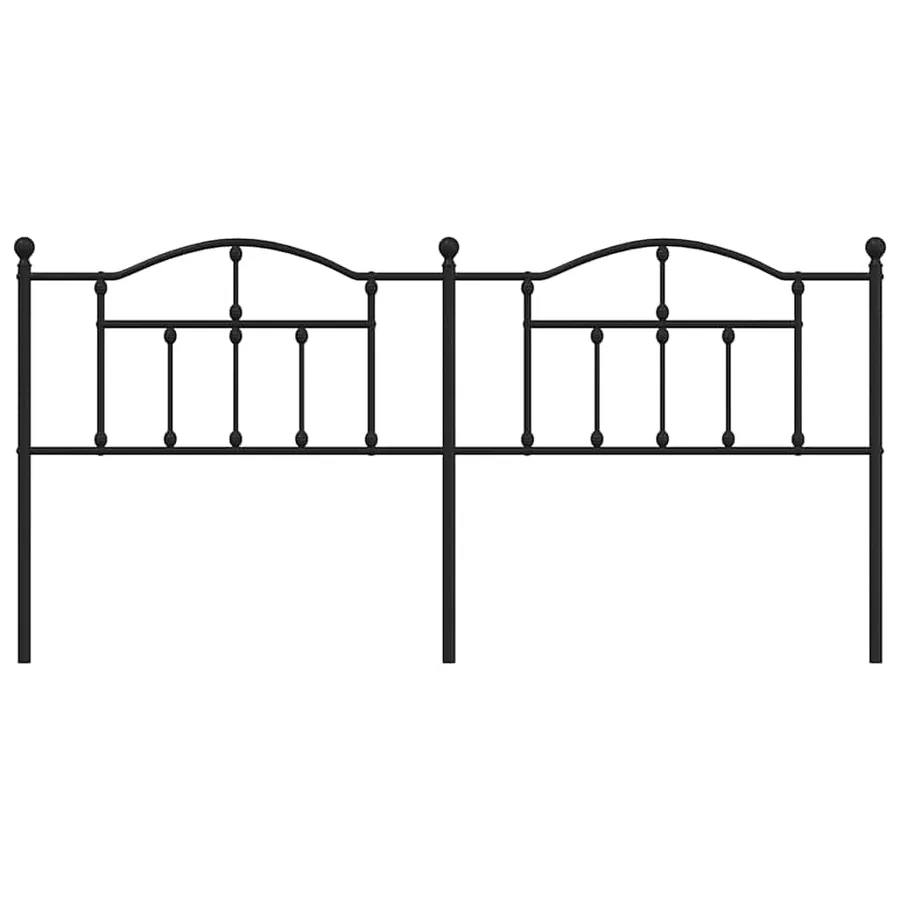 Tête de lit de remplacement métal noir 200 cm - 3