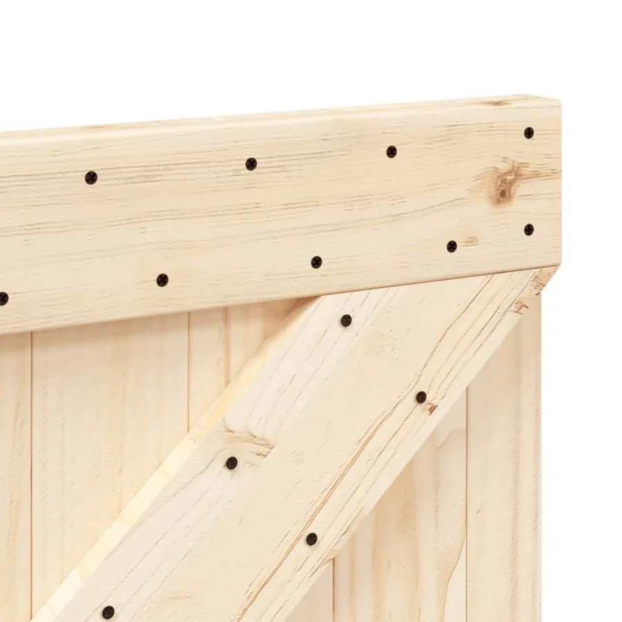 Tête de lit 80x104 cm bois massif de pin - 6