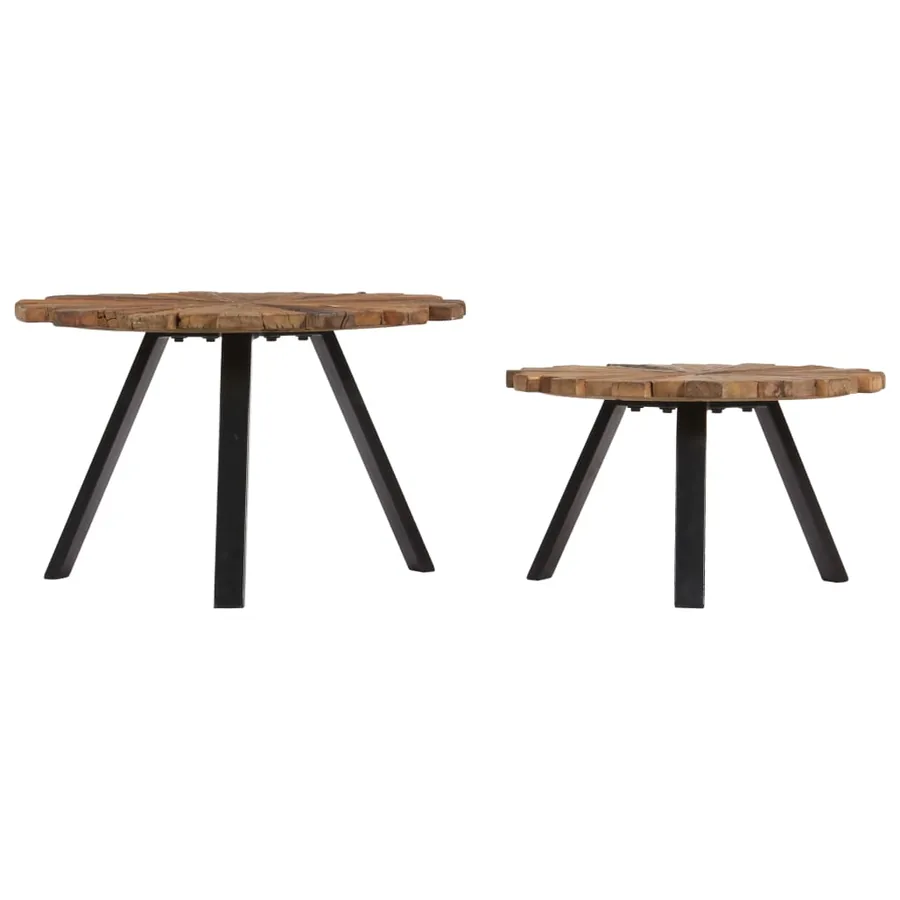 Tables basses 2 pcs Bois de récupération massif - 2