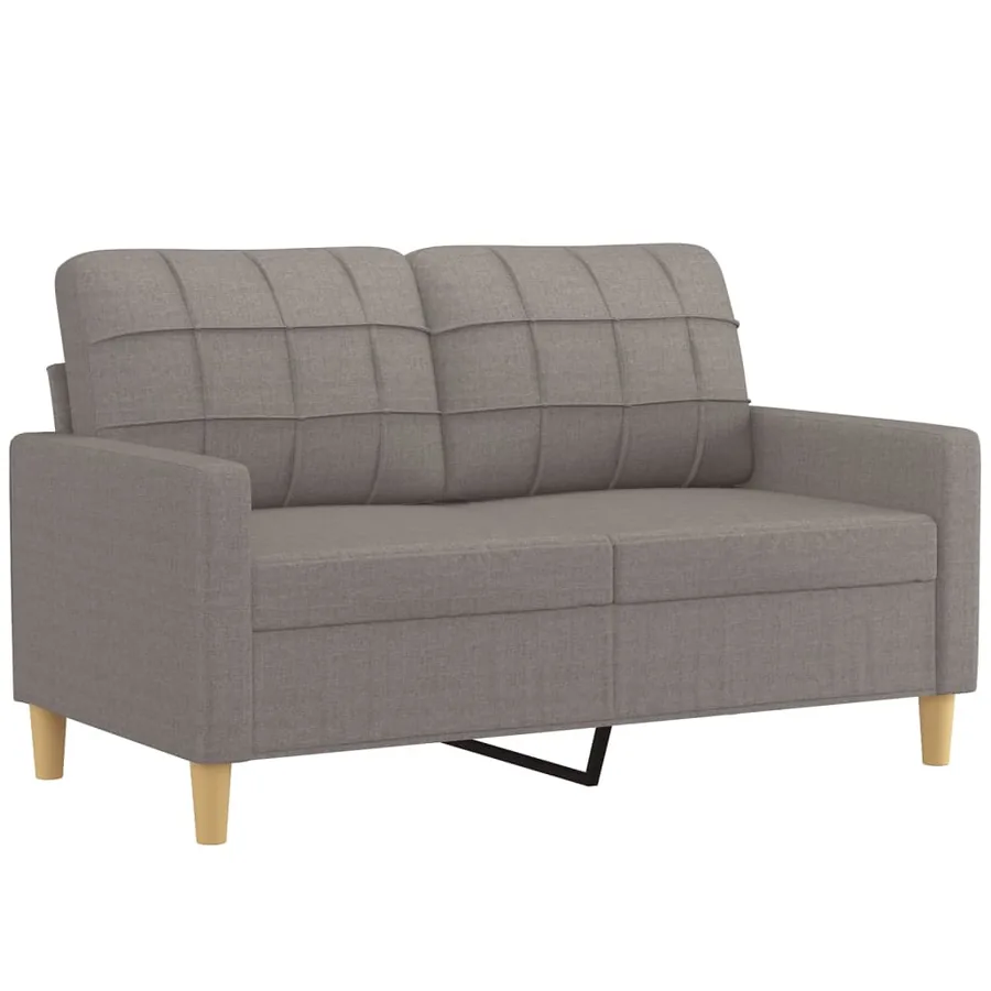 Ensemble de canapés 4 pcs avec coussins Taupe Tissu - 4