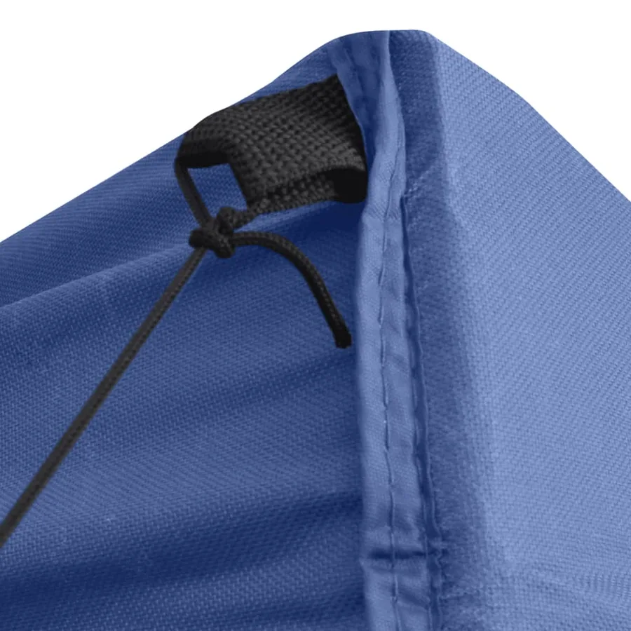 Tente de réception pliable avec 4 parois 2x2 m Acier Bleu - 4