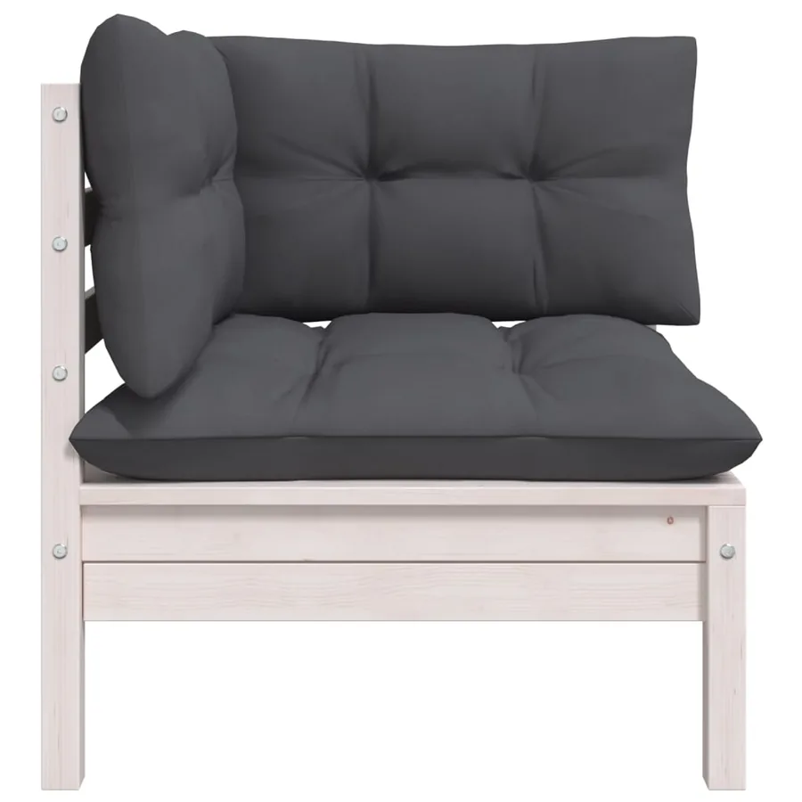 Salon de jardin 8 pcs avec coussins Bois de pin massif - 8