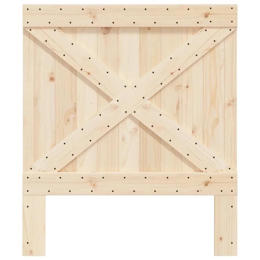 Tête de lit 90x104 cm bois massif de pin - 3