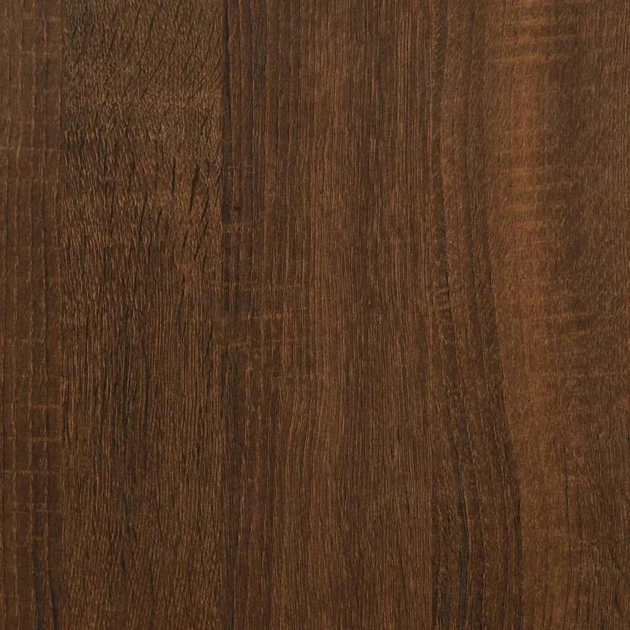 Tables console 2 pcs chêne marron bois d'ingénierie - 8