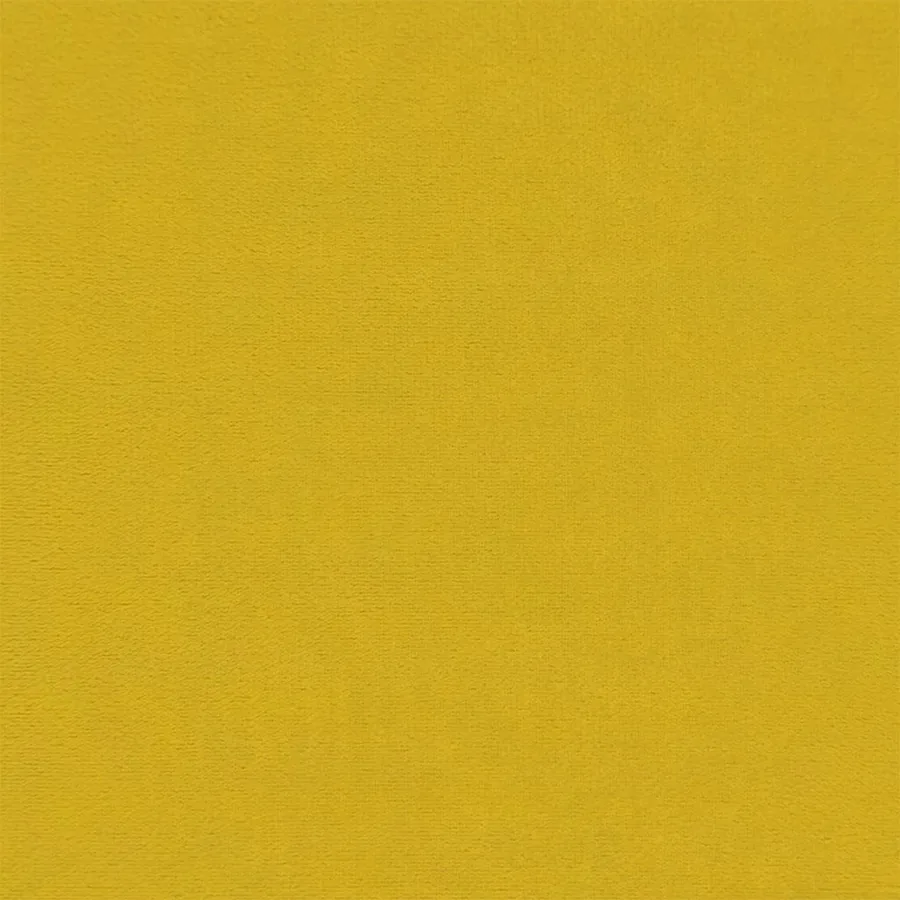 Chaise à bascule avec repose-pied Jaune moutarde Velours - 11