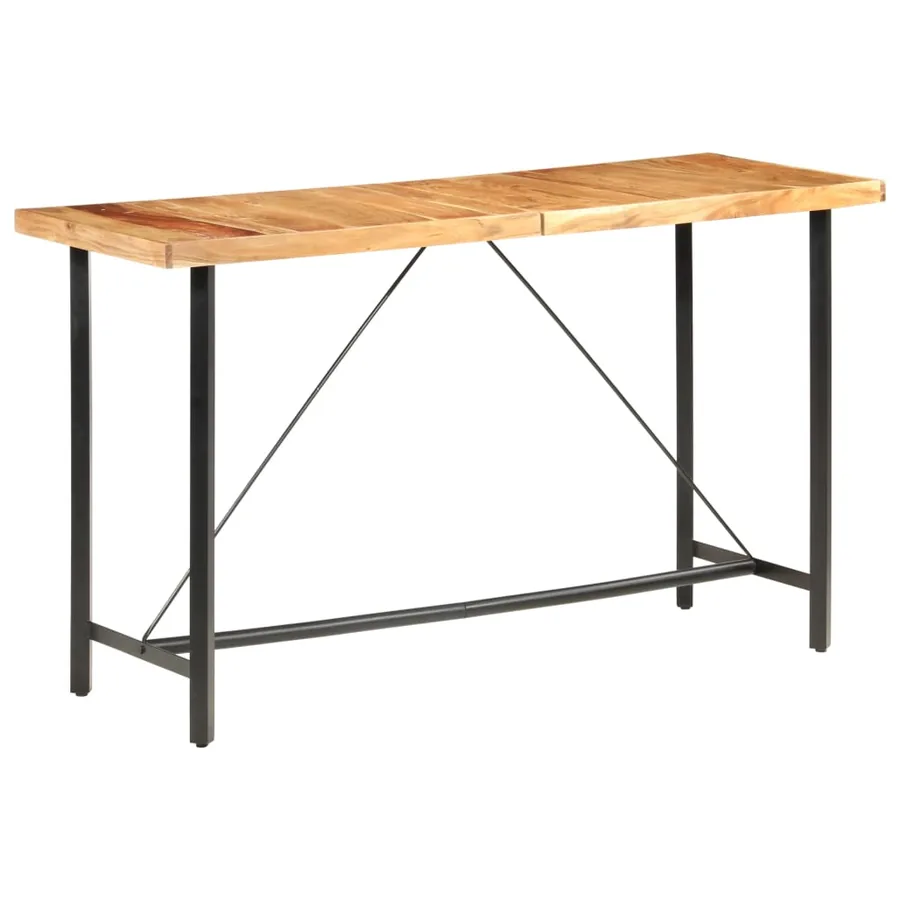 Ensemble de bar 9 pcs Bois d'acacia et de récupération massif - 16