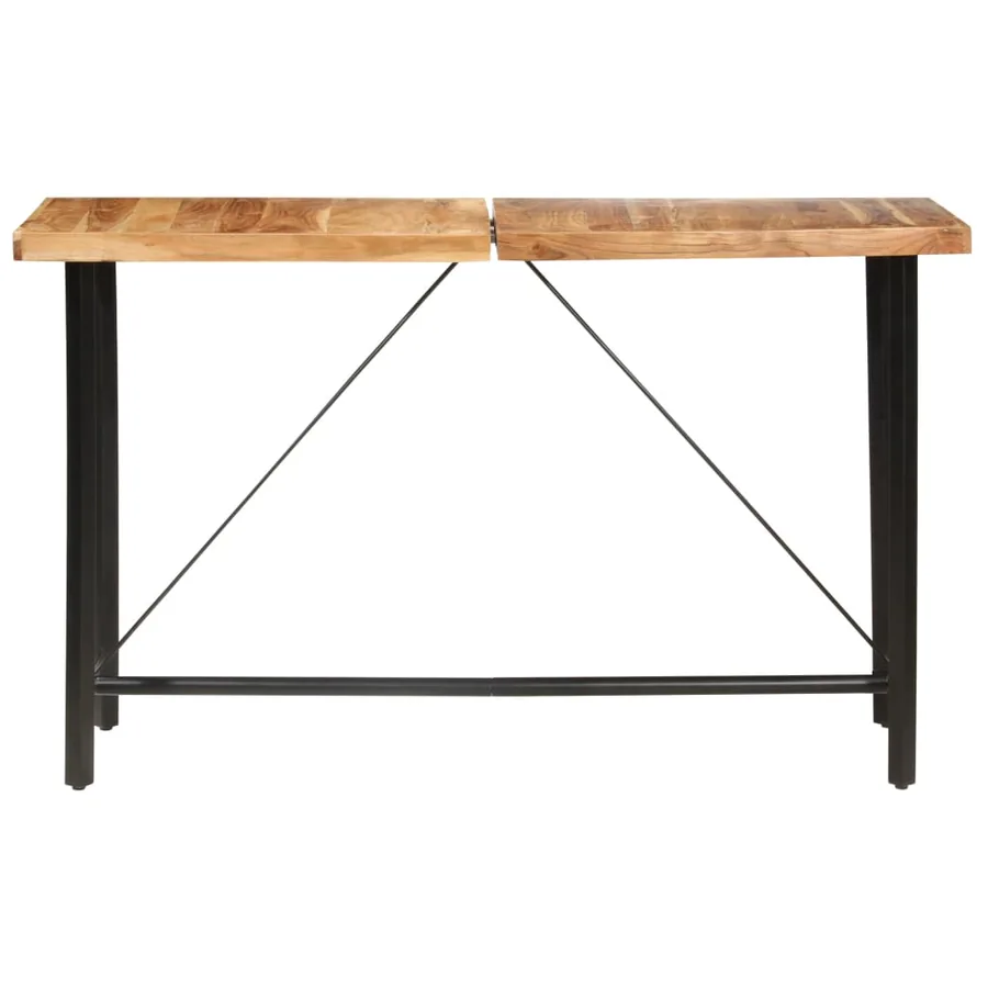 Ensemble de bar 9 pcs Bois d'acacia et de récupération massif - 2