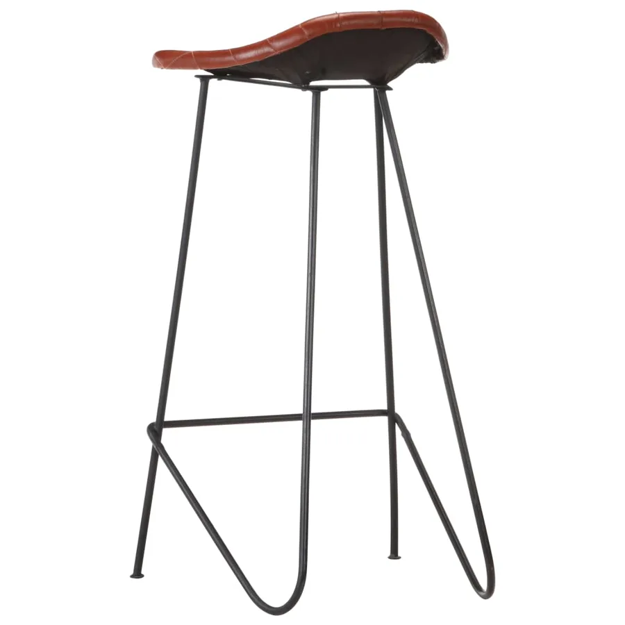Ensemble de bar 7 pcs Bois d'acacia solide et cuir véritable - 11